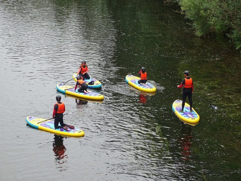 Haciendo Paddle Surf en el Río EO